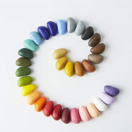 Crayon Rocks - galets de cire - sachet 32 couleurs - Au son des grillons