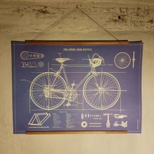 affiche-pedagogique-cavallini-velo-homeschooling-vintage-cyclisme-enfant