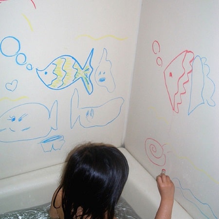 Kitpas - Crayons pour le bain et la douche - Pochette de 10 - Au son des  grillons