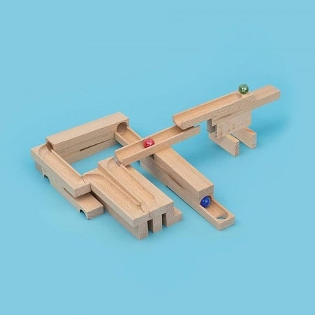 Trigonos - Jeu de construction en bois pour être archi-créatifs! - MINI 130  pièces - Au son des grillons
