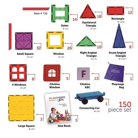 Playmags-50 pièces, Playmags, Blocs de construction