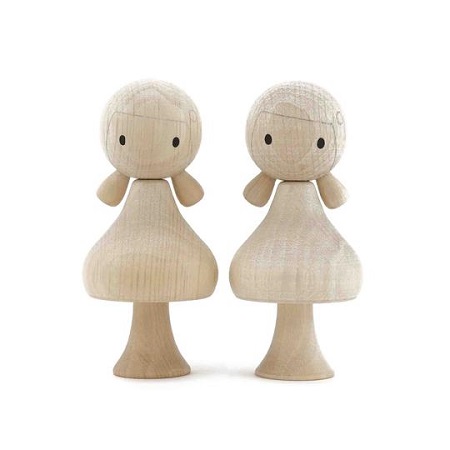 Figurine magnétique en bois - Julie & Phoebie - Clicques